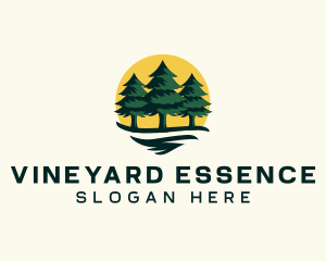 Pine Tree Forest logo design