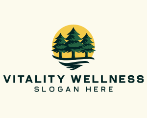 Pine Tree Forest logo design