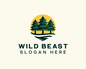 Pine Tree Forest logo design