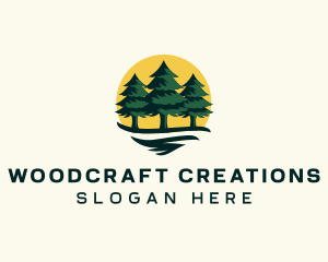 Pine Tree Forest logo design