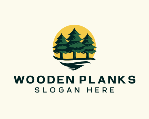 Pine Tree Forest logo design