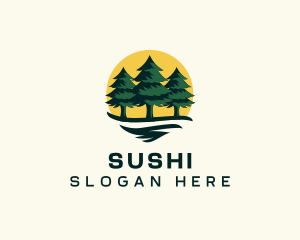 Pine Tree Forest logo design