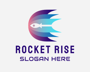 Launchpad - Rocket Outer Space Expedition logo design