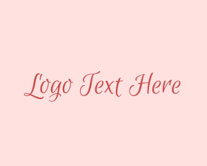Calligraphic - Feminine Handwritten Wordmark logo design