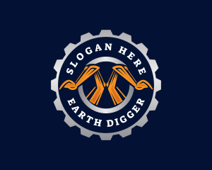 Digger - Gear Excavator Digger logo design