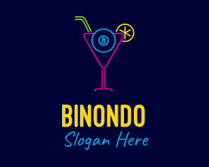 Billiard Cocktail Bar Logo