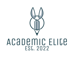 Highschool - Animal Ears Pencil logo design