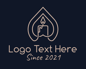 Minimalist - Melting Candle Decor logo design