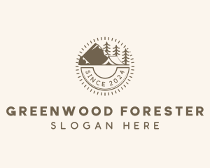 Mountain Forest Camp logo design