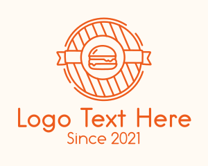 Hamburger Grill Badge logo design