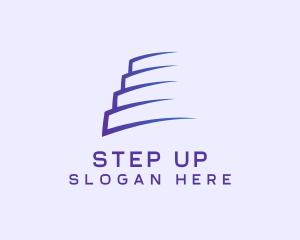 Stairs - Building Structure Tower logo design