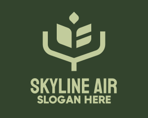 Simple Angular Plant Logo