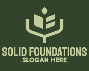 Sustainability - Simple Angular Plant logo design