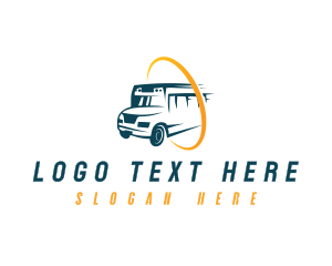 Logistics - Automotive Bus Vehicle logo design