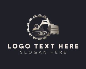 Heavy Duty - Excavator Heavy Equipment logo design