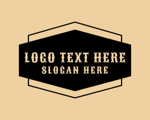 Country - Western Hexagon Company logo design