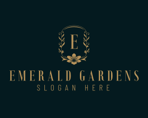 Stylish Garden Flower logo design