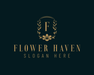 Stylish Garden Flower logo design