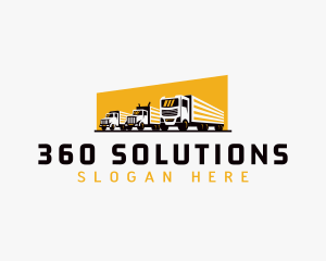 Truck Courier Cargo logo design