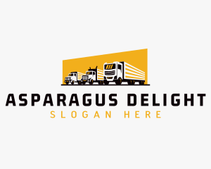 Truck Courier Cargo logo design