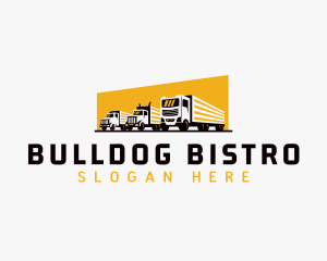 Truck Courier Cargo logo design