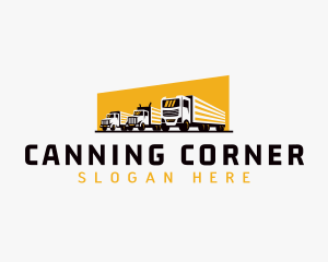 Truck Courier Cargo logo design