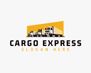 Truck Courier Cargo logo design