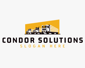 Truck Courier Cargo logo design