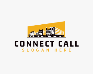 Truck Courier Cargo logo design