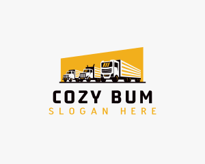 Truck Courier Cargo logo design