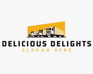 Truck Courier Cargo logo design