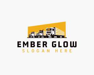 Truck Courier Cargo logo design