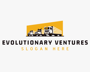 Truck Courier Cargo logo design