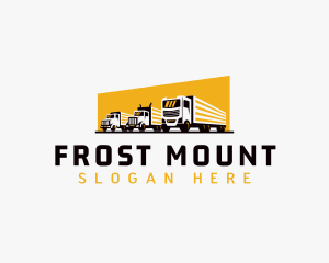 Truck Courier Cargo logo design