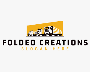 Truck Courier Cargo logo design