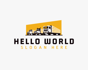 Truck Courier Cargo logo design