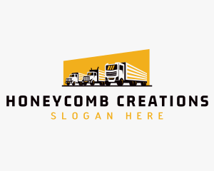 Truck Courier Cargo logo design