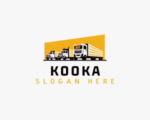 Truck Courier Cargo logo design