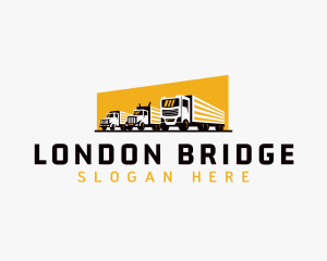 Truck Courier Cargo logo design