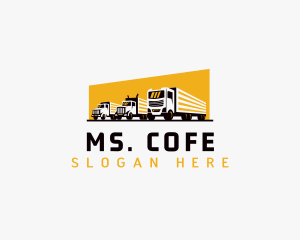 Truck Courier Cargo logo design