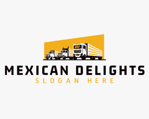 Truck Courier Cargo logo design