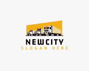 Truck Courier Cargo logo design