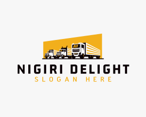 Truck Courier Cargo logo design