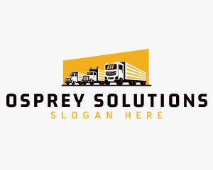 Truck Courier Cargo logo design