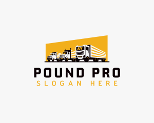 Truck Courier Cargo logo design