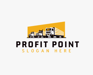 Truck Courier Cargo logo design