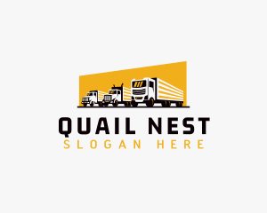 Truck Courier Cargo logo design