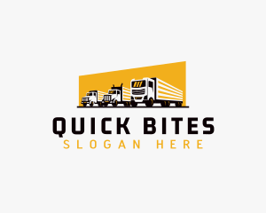 Truck Courier Cargo logo design