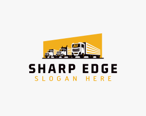 Truck Courier Cargo logo design