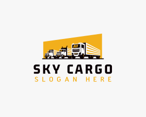 Truck Courier Cargo logo design